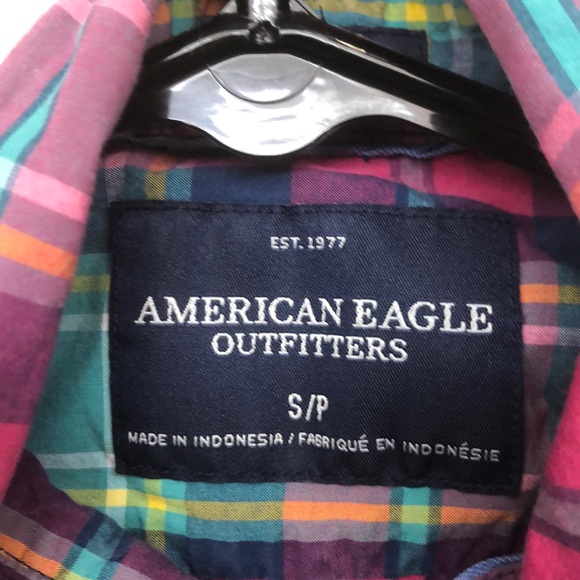 American Eagle Plaid Button Down - Picture 3 of 3